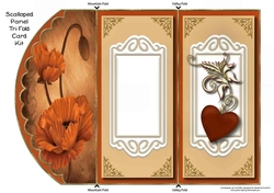 Orange Poppy Tri-Fold Quick Card