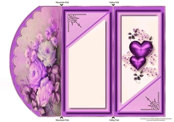 Vintage Roses Tri-Fold Quick Card
