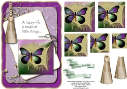 Exotic Butterfly Card Topper 1