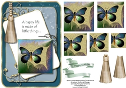 Exotic Butterfly Card Topper 2