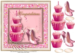 Congratulations Decadence Card Topper 1