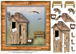 The Outhouse Blues Card Topper