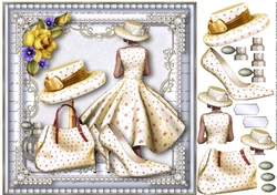 Fashionable Lady Card Topper
