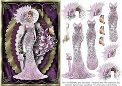Lovely Vintage Lady Card Topper 5