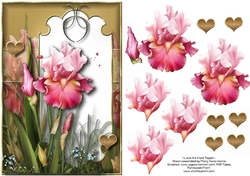 I Love Iris Card TOpper 1