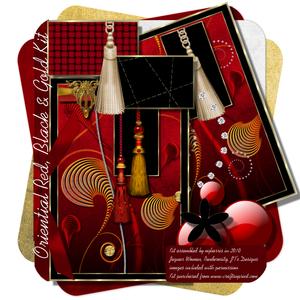 Oriental Red, Black & Gold Kit