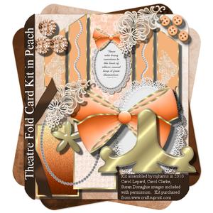 Theatre Fold Card Kit in Peach