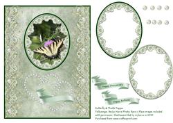 Butterfly & Thistle Card Topper