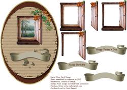 Rustic View Card Topper