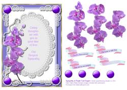 Sympathy in Purple Card Topper