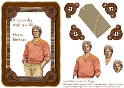 Male Make a Wish Card Topper