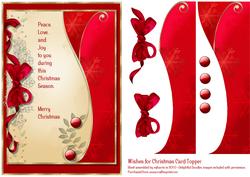 Wishes for Christmas Card Topper