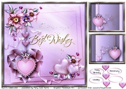 Hearts Celebration Card Topper 2