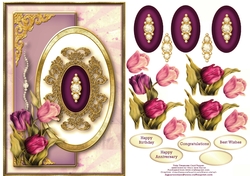 Tulip Treasures Card Topper 2