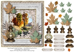 Road Through The Woods Card Topper