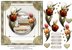 Tulip Framed Sea Shore Card Topper 2