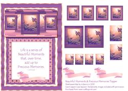 Mauve Beautiful Moments Topper