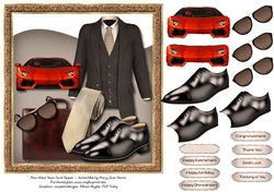 Man About Town Card Topper 2