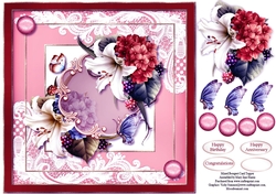 Mixed Bouquet Card Topper 2