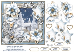Church in the Snow Card Topper 