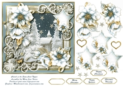Church in the Snow Card Topper 2