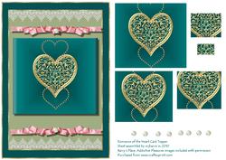 Romance of the Heart Card Topper