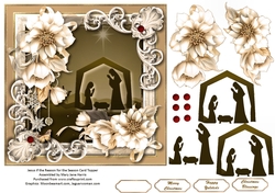 Jesus is the Reason for the Season Card Topper 2