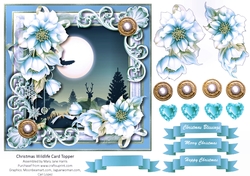 Christmas Wildlife Card Topper 2