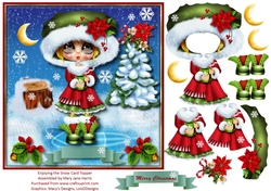 Enjoying the Snow Card Topper