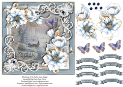 Christmas at the Cabin Card Topper 