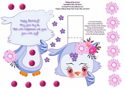 Birthday Owl Flip-Up Card 2