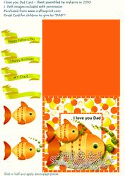 I Love You Dad - Card