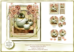 Penguins Off-Center Pyramid Card Topper Mini Kit 2