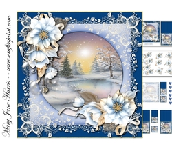 Twilight Christmas Card Topper Mini Kit 