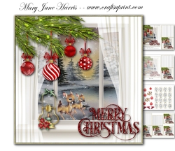 Christmas Window Scene Mini Kit
