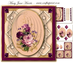 Oval Off-Center Pyramid Card Topper Mini Kit 2