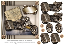Vintage Chopper Card Topper 