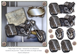 Vintage Chopper Card Topper 2