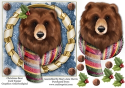 Christmas Bear Card Topper