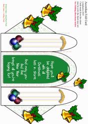 Christmas Bells Accordian Fold Card (acc 4)