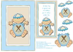 Baby Boy Spinner Card
