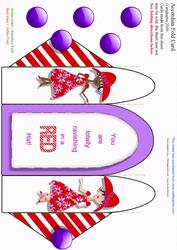 Ravishing in Red Accordion Fold Card (acc 11)