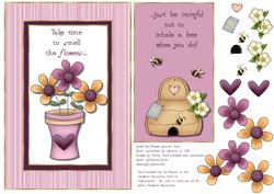 Smell the Flowers Spinner Card