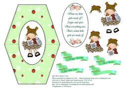 Little Girls Spinner Card