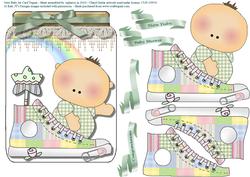 New Baby Jar Card Topper
