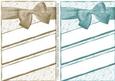 2 Floral & Ribbon Card Bases - 2