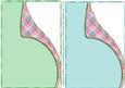 2 Plaid Swirl Card Bases - 4