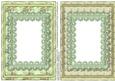 2 Lace& Pearl Card Bases in Green