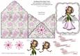 Scalloped Envelope Card - Flower Angel