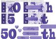 50th Word Book Blue
